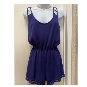 Sexy royal blue romper